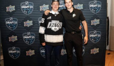 "Best friends" Henry Brzustewicz, Jared Woolley excited to be teammates once again with LA Kings organization